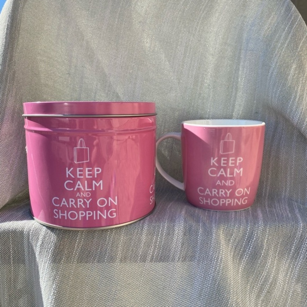 NWOT Keep Calm Pink Mug Gift Set